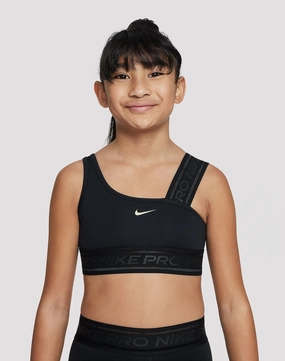 Nike Pro Swoosh Asymmetrical Sports Bra Grade-School