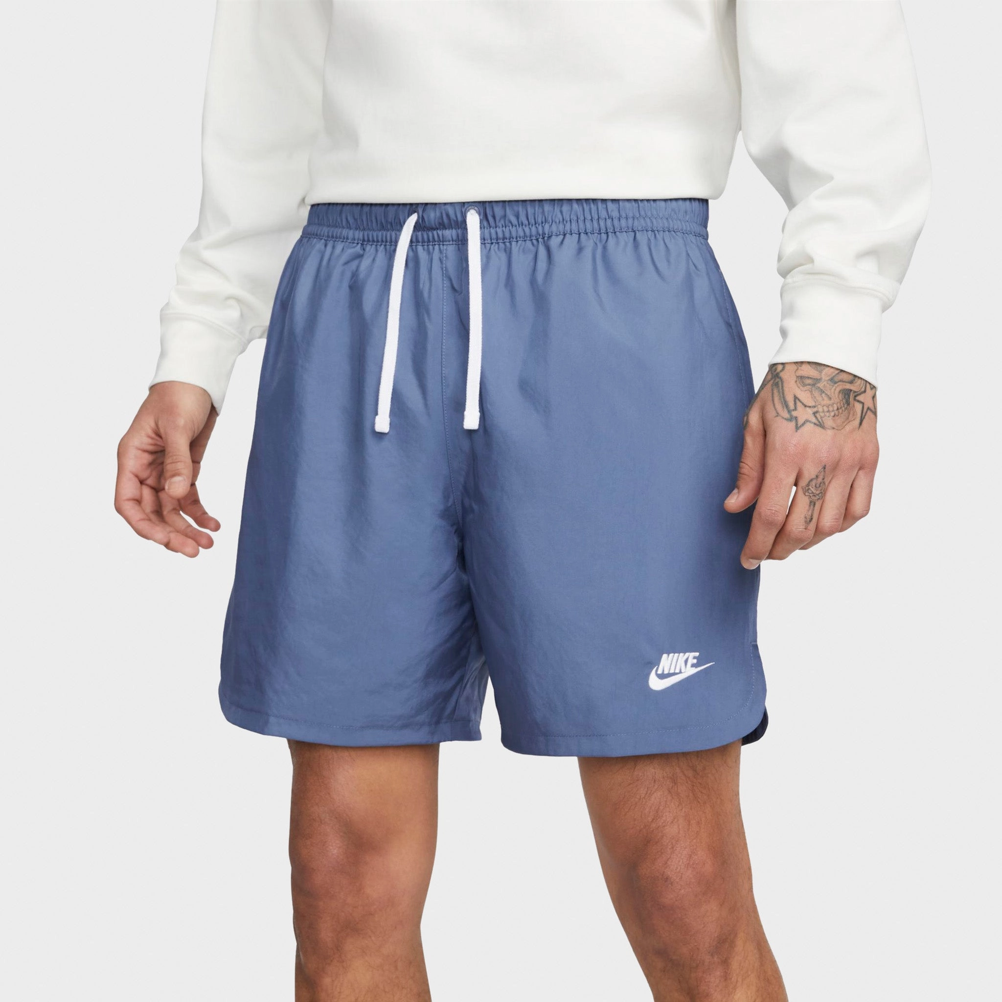 Nike Sport Essentials Woven Lined Flow Shorts Diffused Blue / White