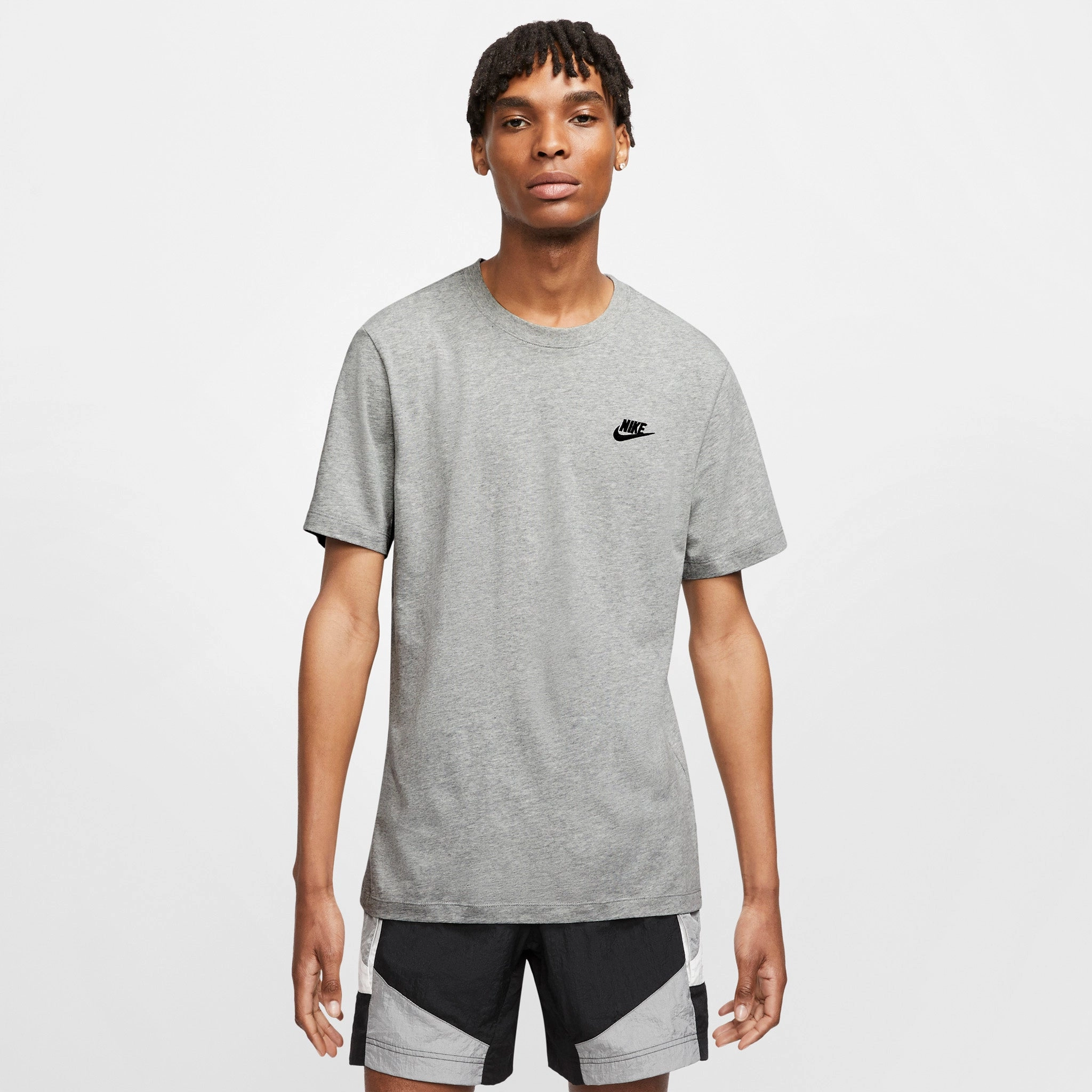 Nike Sportswear Club T-shirt Dark Heather Grey / Black