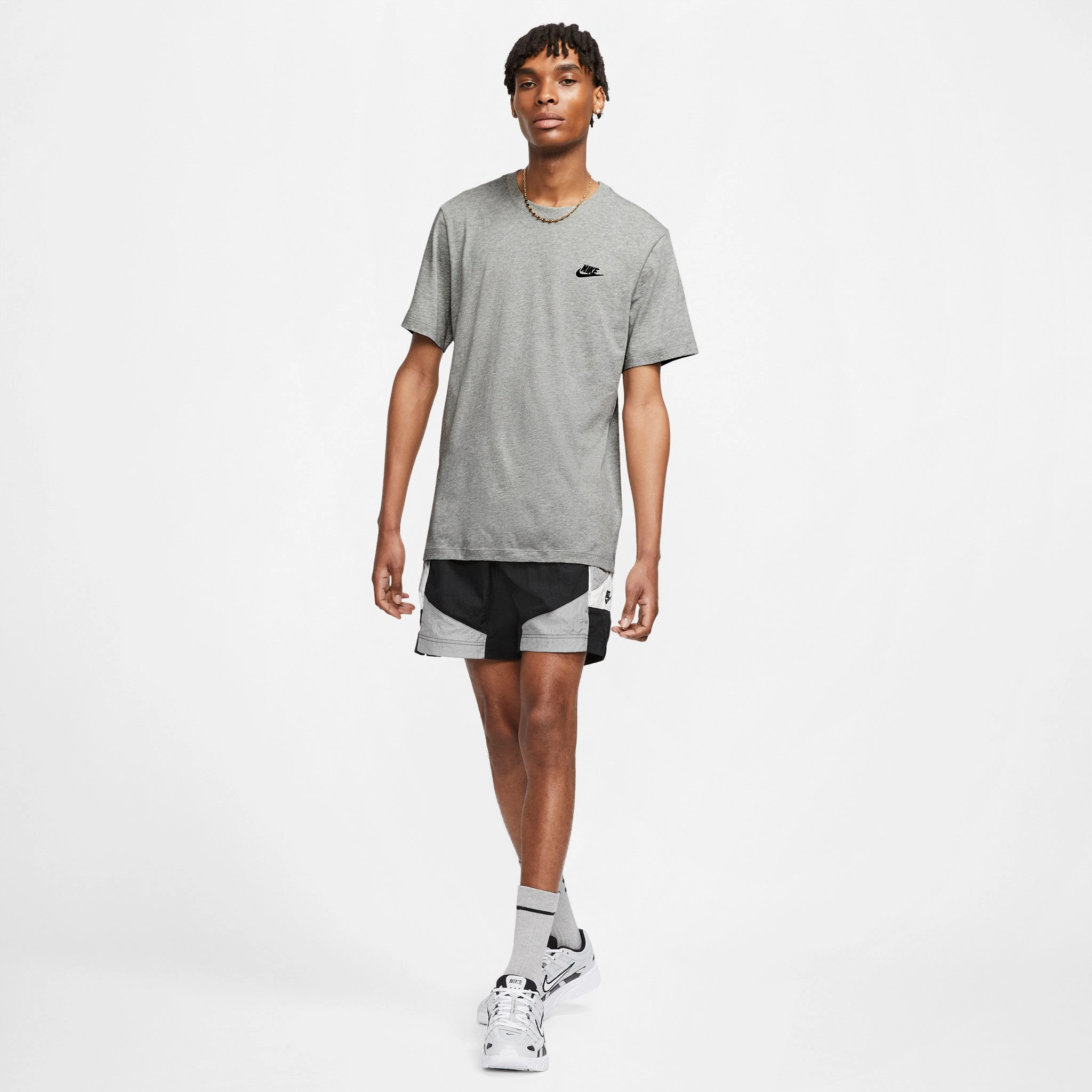 Nike Sportswear Club T-shirt Dark Heather Grey / Black