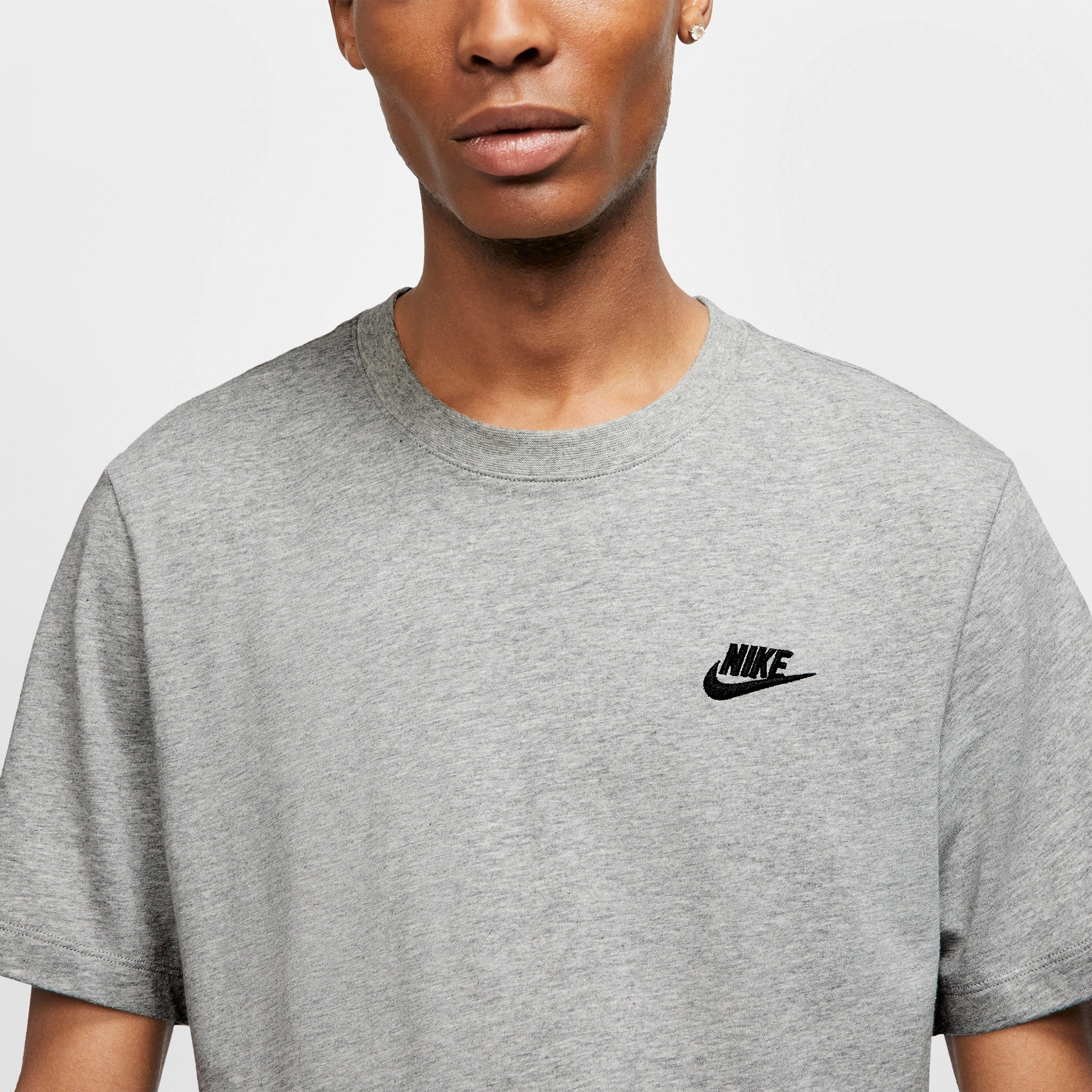 Nike Sportswear Club T-shirt Dark Heather Grey / Black