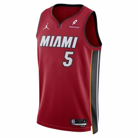 Nikola Jović Nike Jordan Brand Miami HEAT Statement Red Swingman Jersey