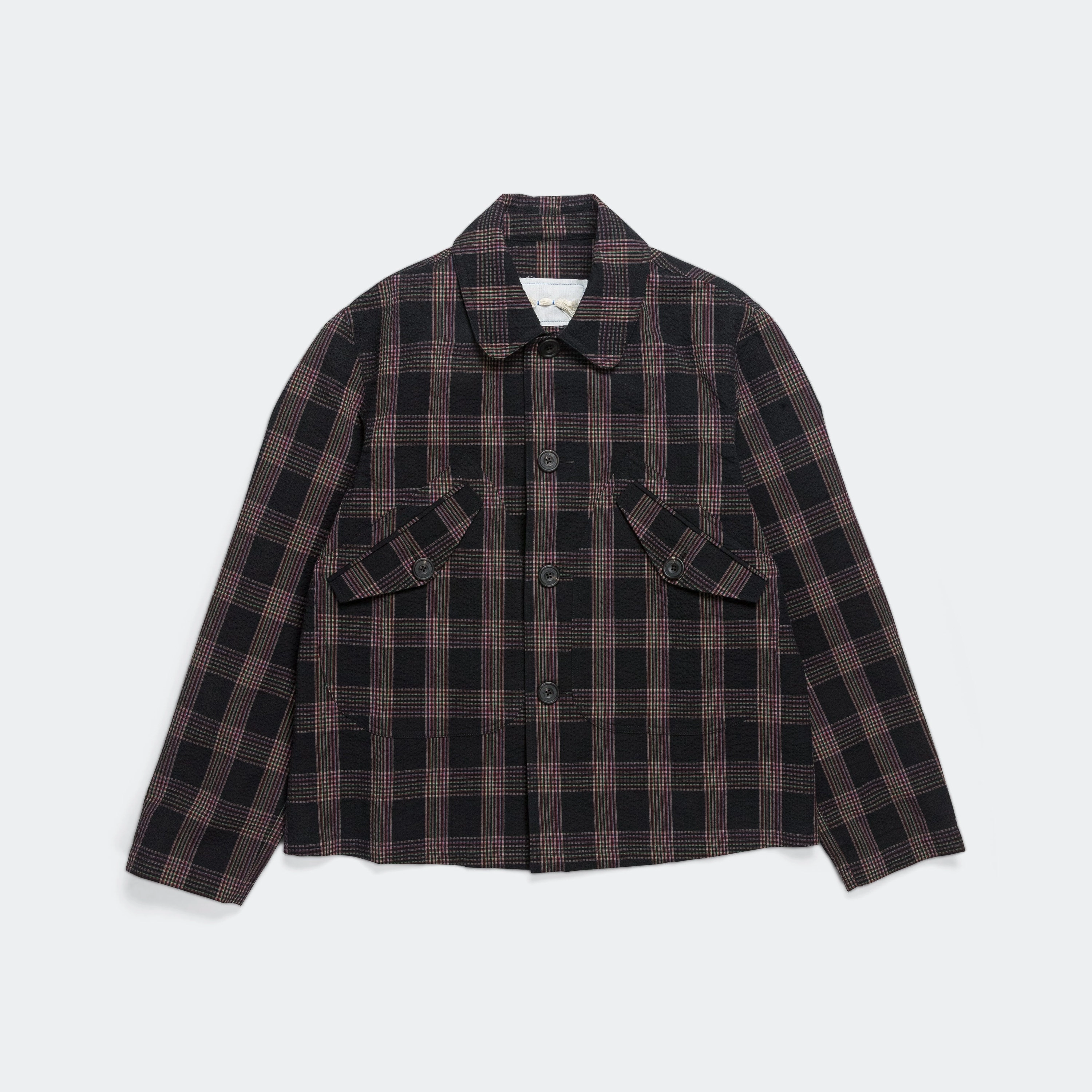 Orchard Jacket - Raspberry Seersucker