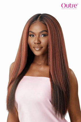 OUTRE AIRTIED HUMAN HAIR BLEND 100% FULLY HAND TIED WIG - HHB-PERM YAKI 26"