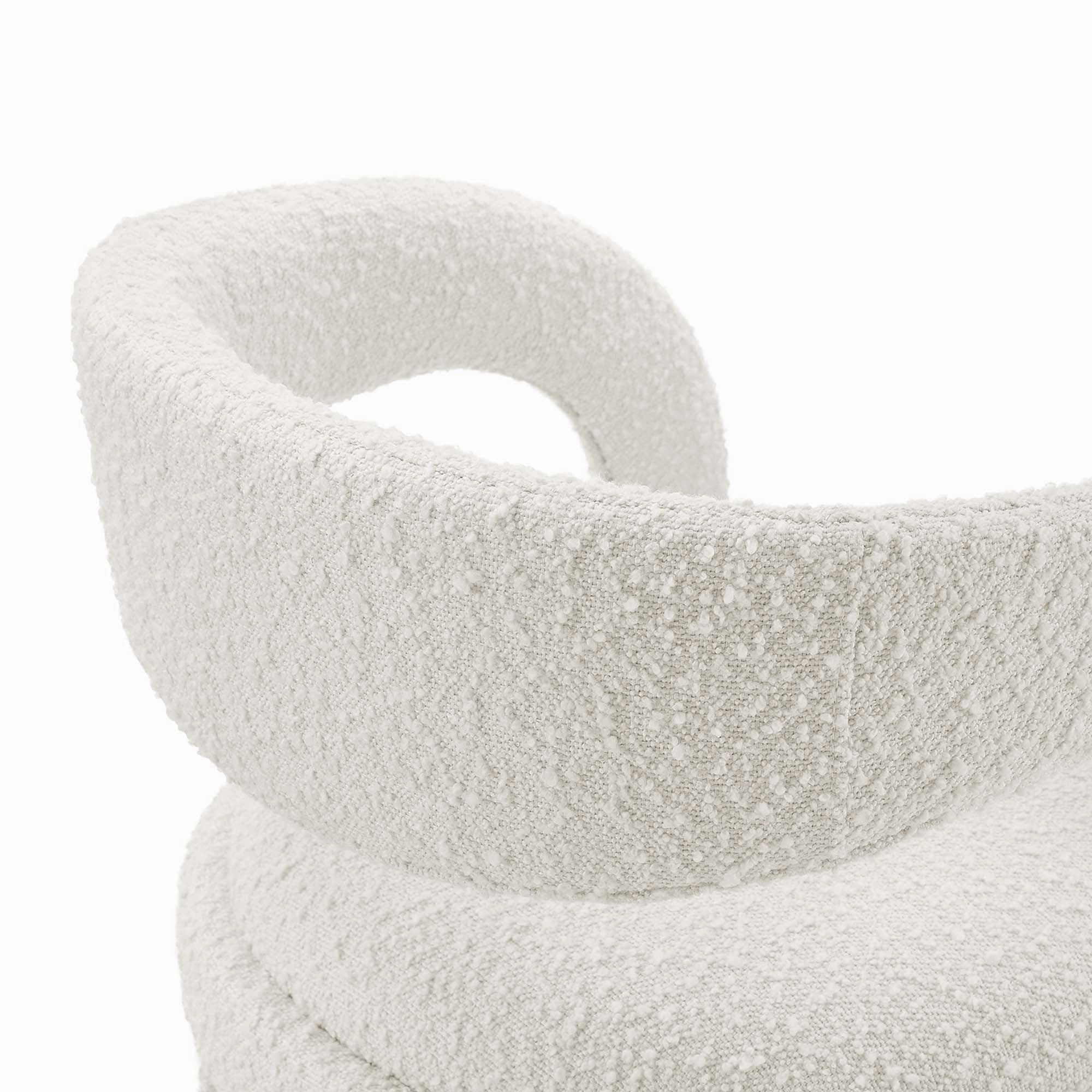 Pinnacle Boucle Upholstered Counter Stool Set of Two by Modway