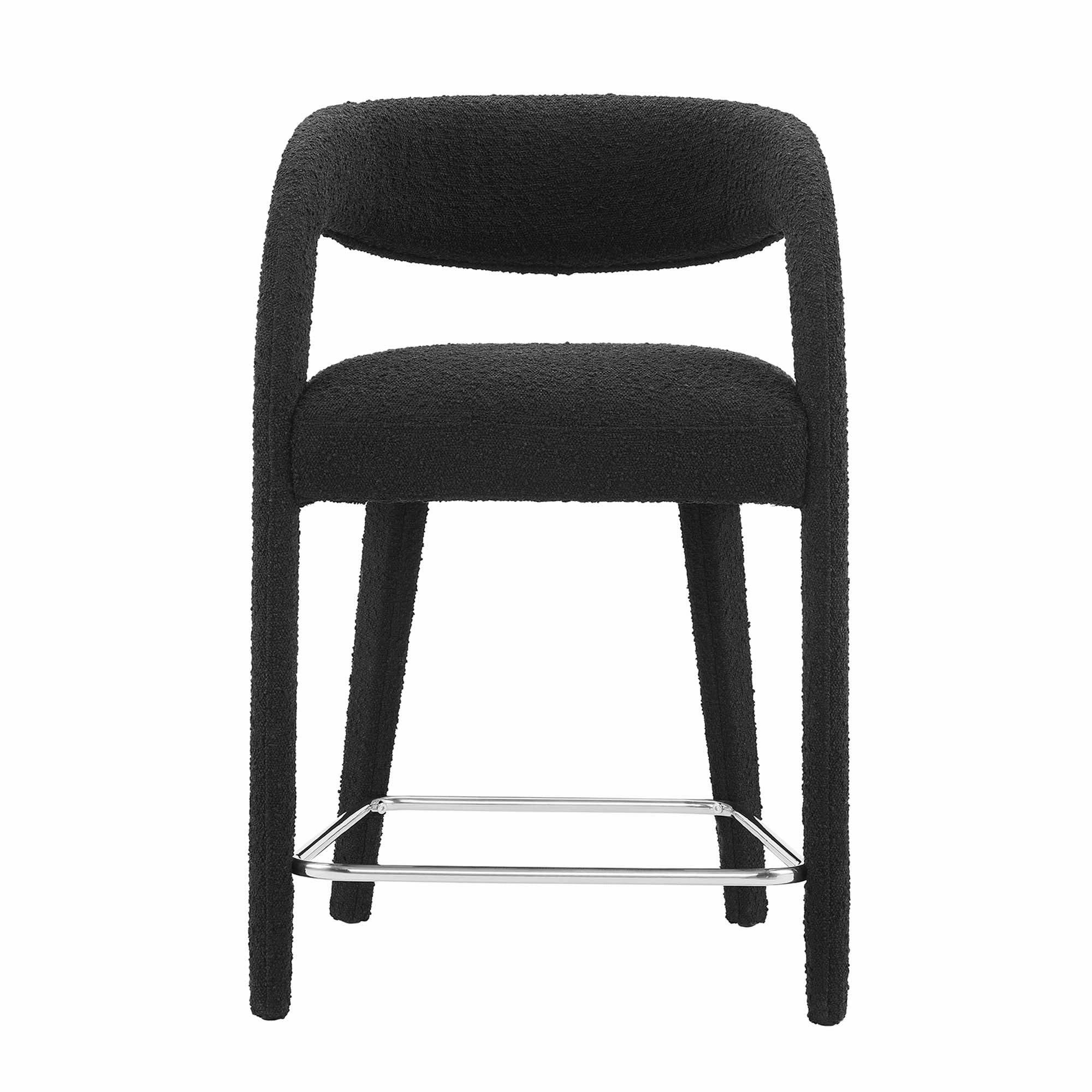 Pinnacle Boucle Upholstered Counter Stool Set of Two by Modway