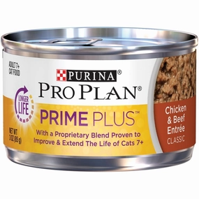Purina Pro Plan Prime Plus 7  Chicken & Beef Entree Classic Canned Cat Food