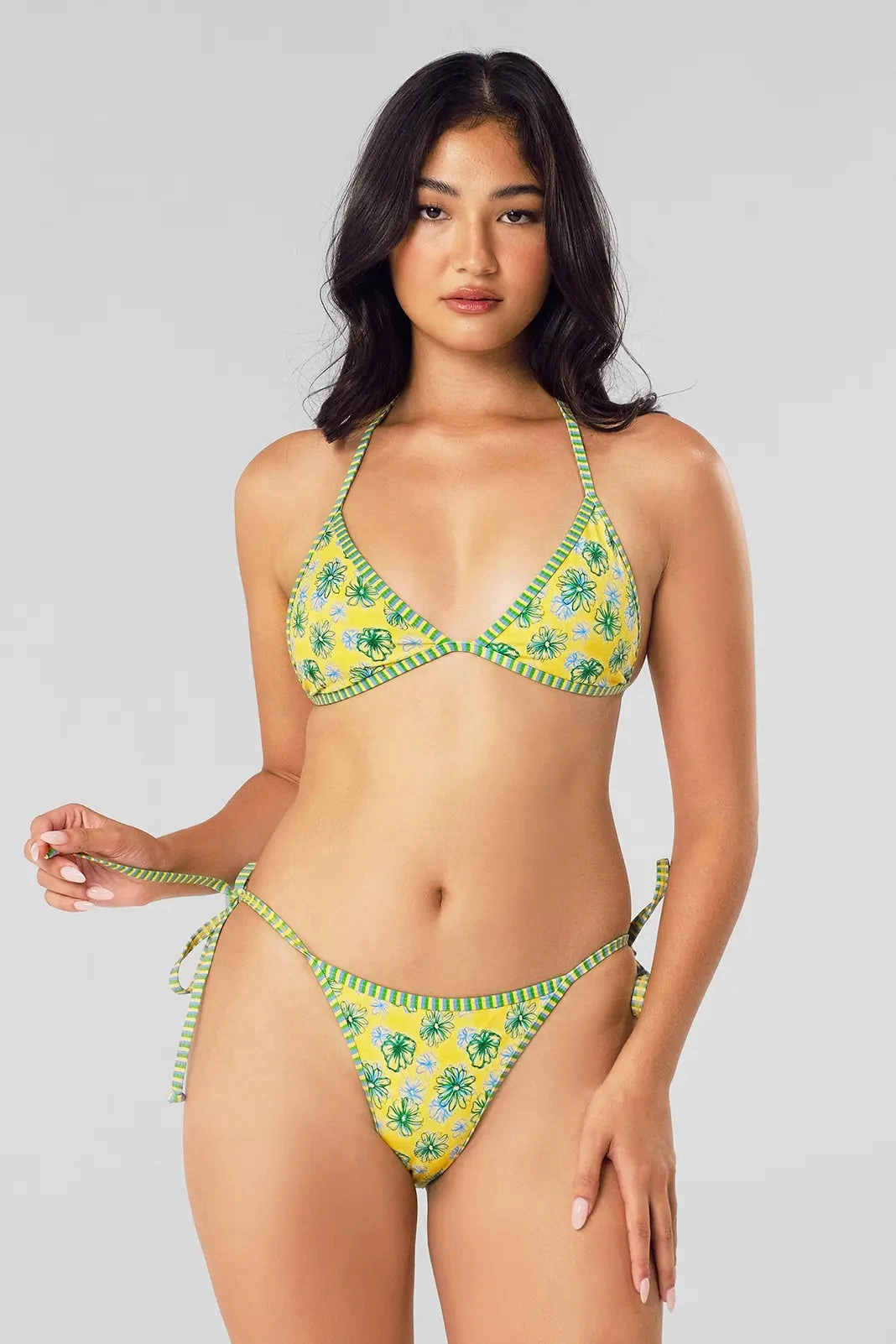 Quinn String Tease Bottoms / Agua Fresca