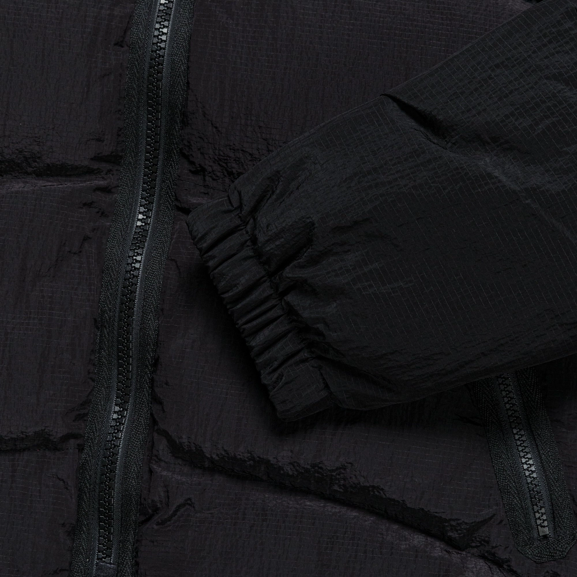 Ripstop Puffer Jacket - Black