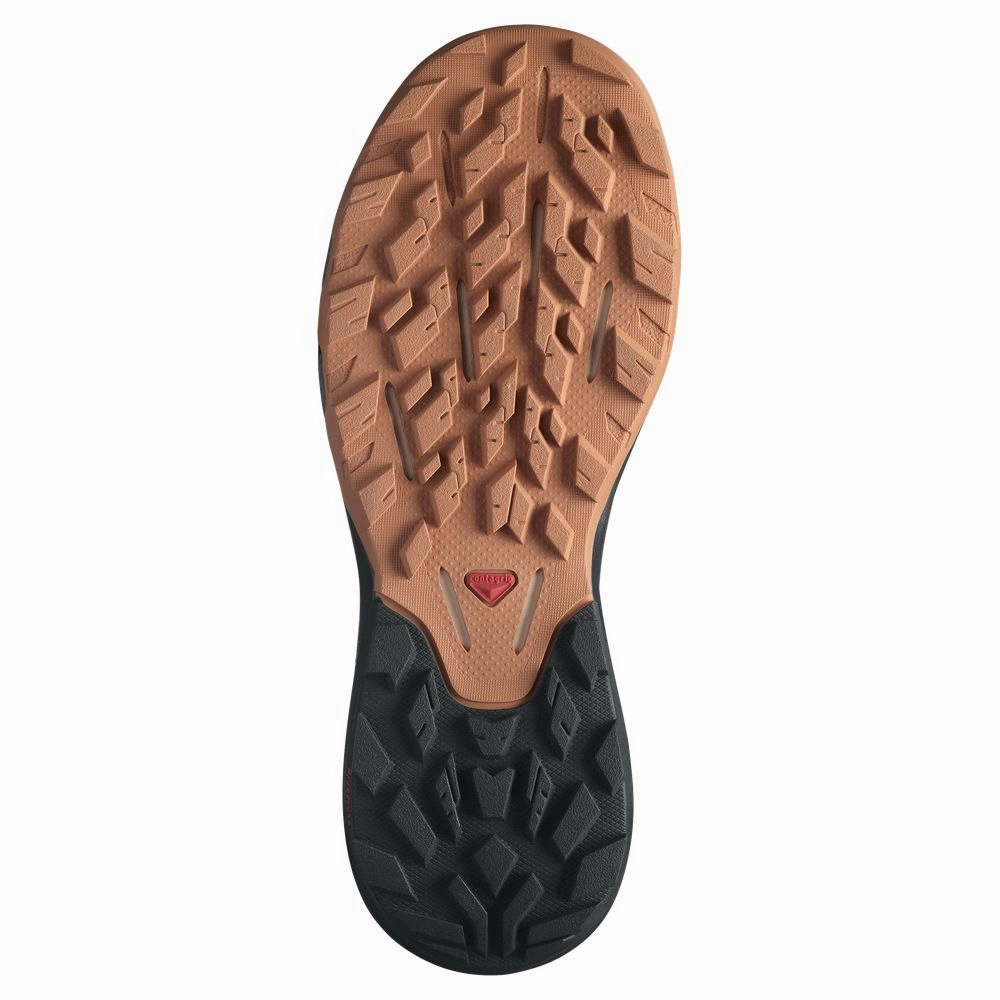 Salomon Outpulse Mid GORE-TEX Hiking Boots for Ladies - Wrought Iron/Ebony/Blaze Orange - 9.5M
