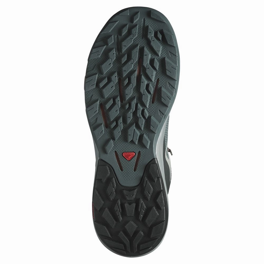 Salomon Outpulse Mid GORE-TEX Hiking Boots for Men - Urban Chic/Shadow/Rawhide - 9M