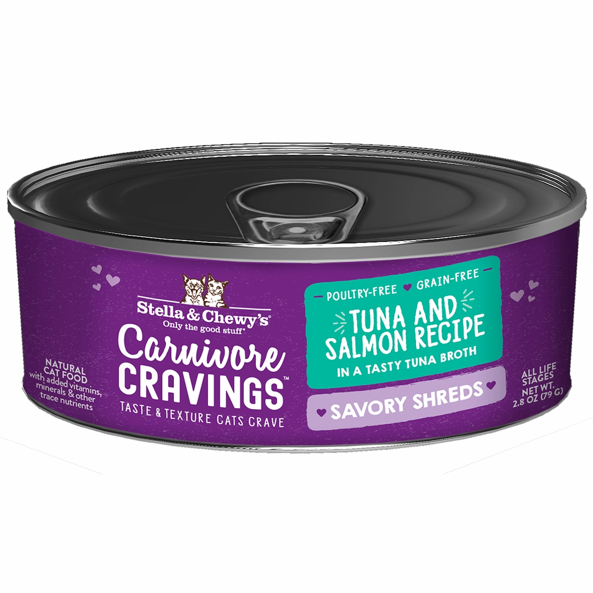 Stella & Chewy's Carnivore Cravings Savory Shreds Tuna & Salmon Cat Food