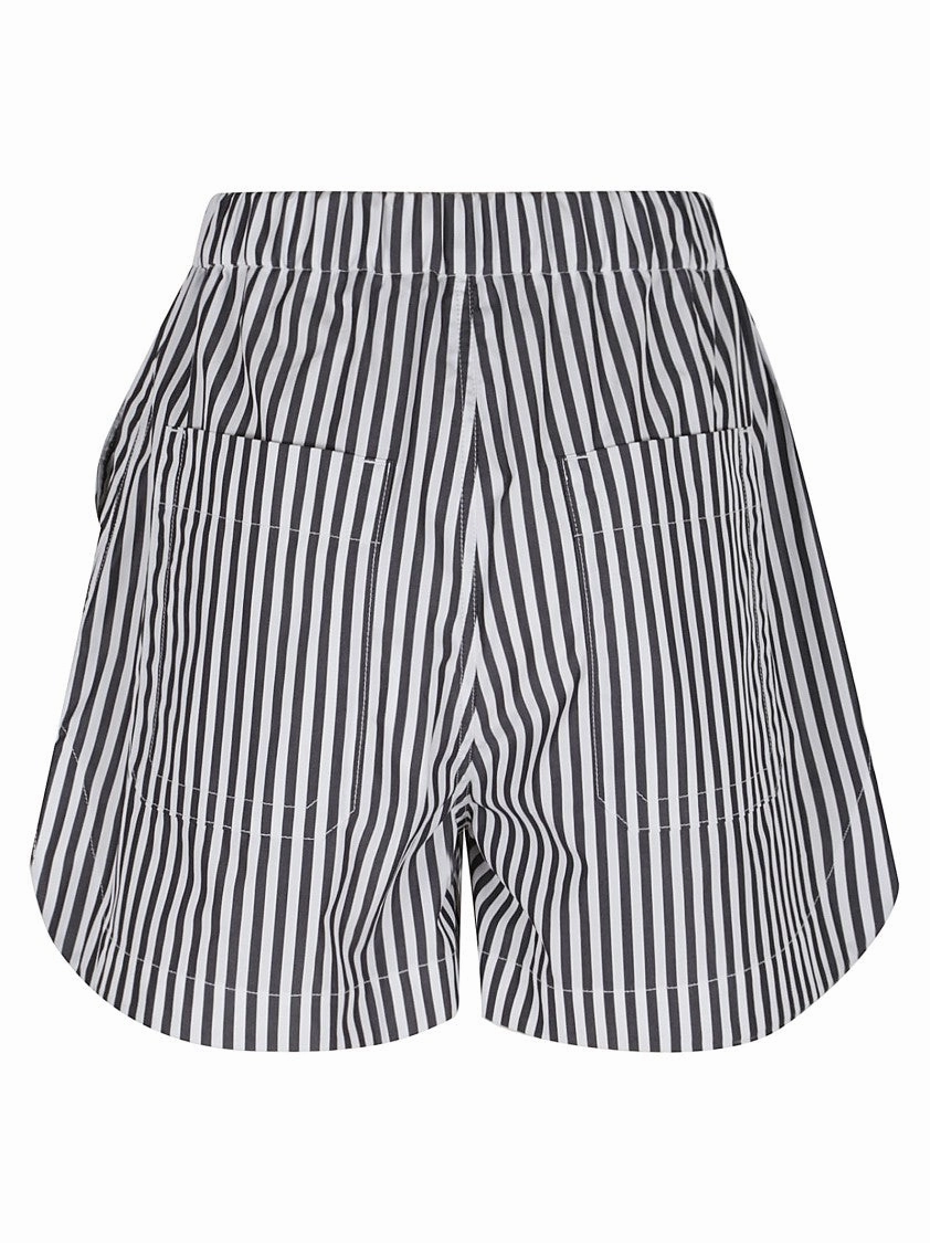 Striped Cotton Shorts