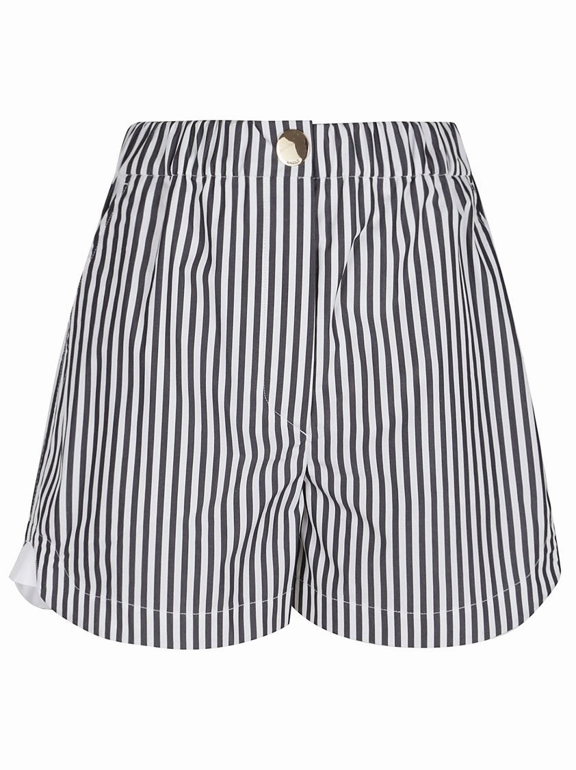 Striped Cotton Shorts