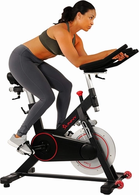 Sunny Health & Fitness Magnetic Belt Drive Indoor Cycling Bike - $220