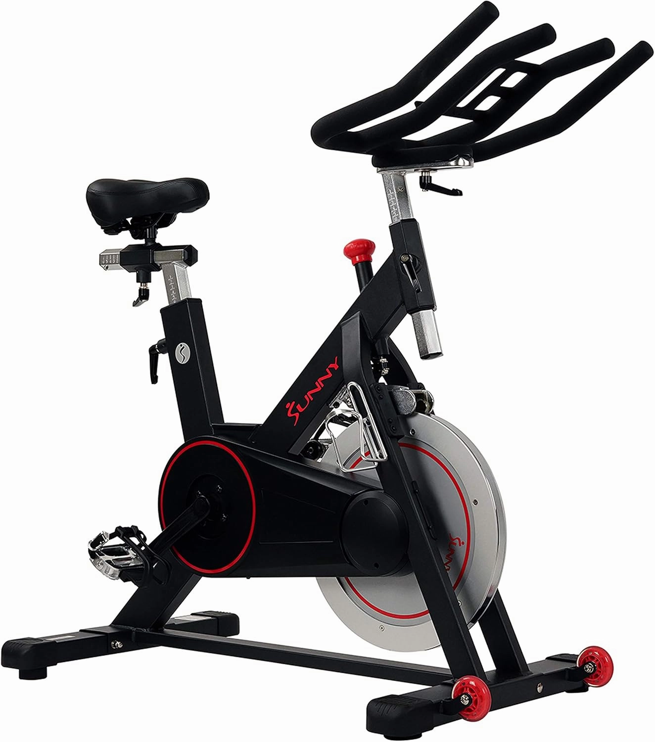 Sunny Health & Fitness Magnetic Belt Drive Indoor Cycling Bike - $220