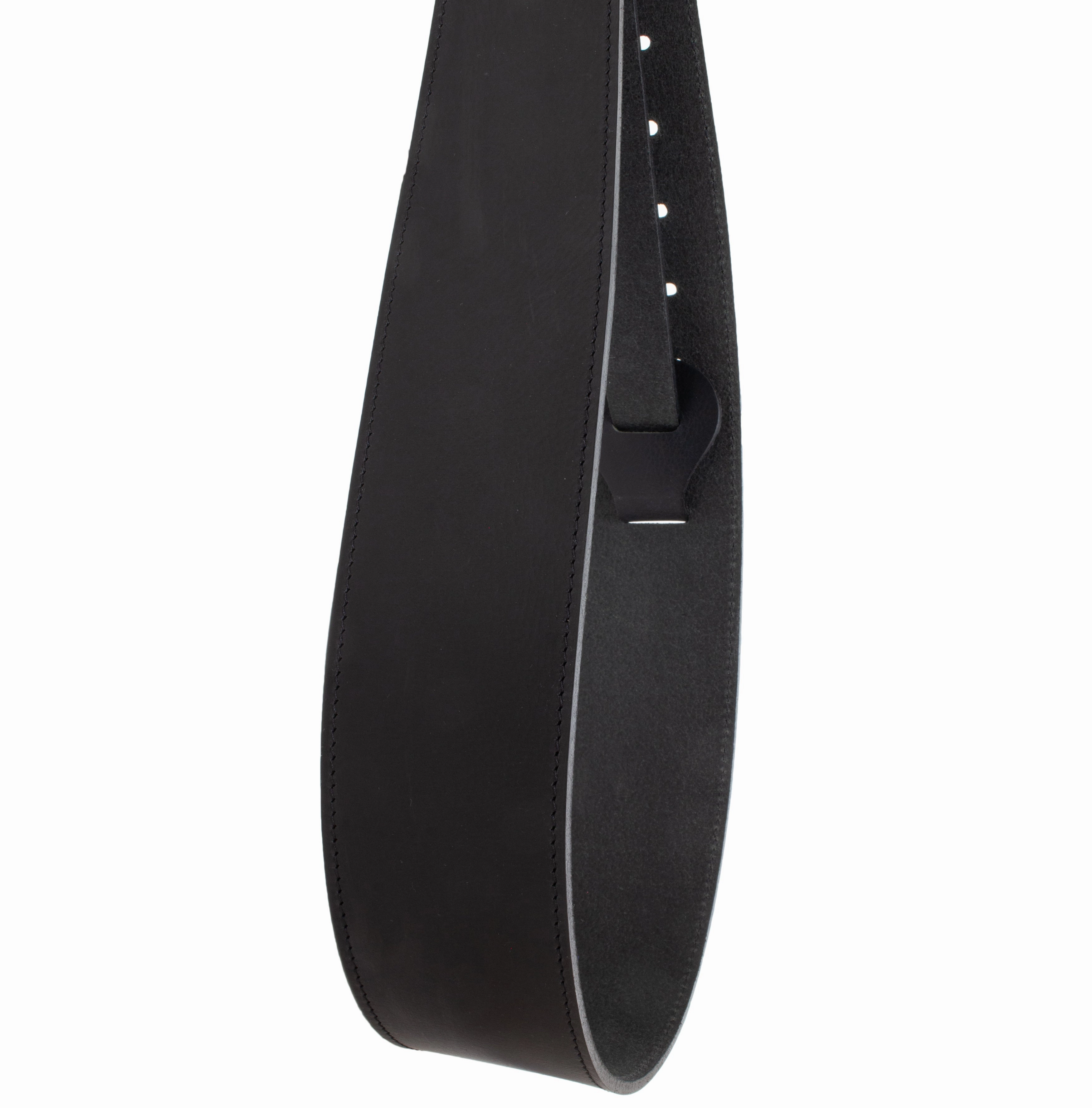 The Legend - Spotted Cognac Heavyweight Smooth Full Grain Leather Guitar Strap