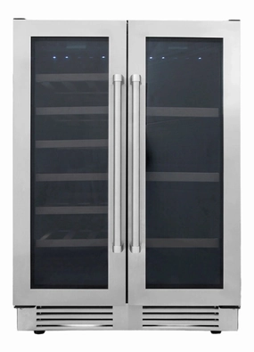 Thor Kitchen Stainless Steel Dual Zone French Door Wine and Beverage Centre - TBC2401DI