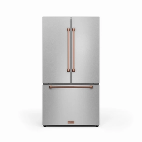 Thor Kitchen Stainless Steel French Door Counter-Depth Refrigerator with Ice Maker| Gordon Ramsay Collection (20.3 cu.ft.) - RF3621CTD99-RSG