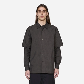 Two-Layered Longsleeve Shirt Dark Grey