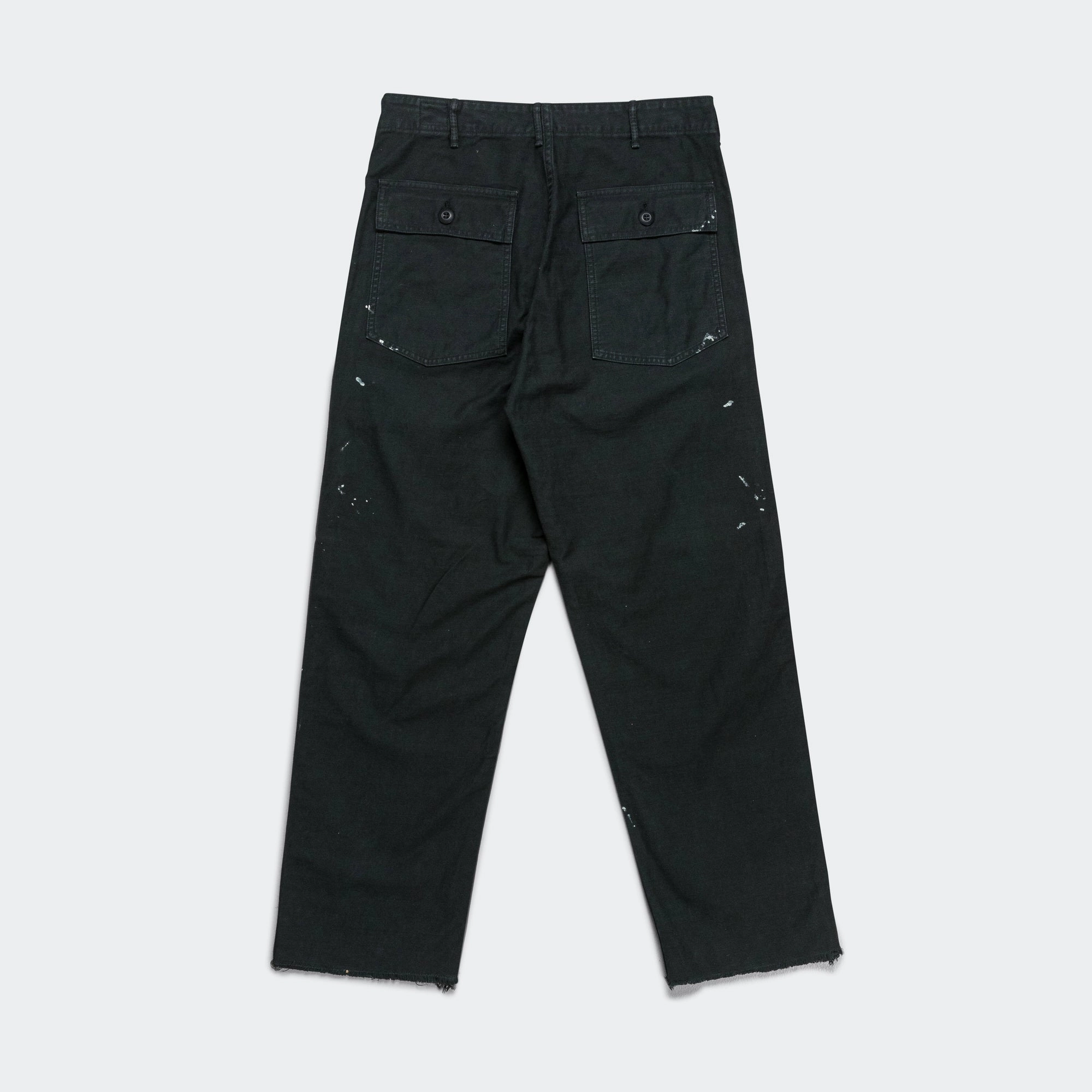 US Army Fatigue Pants x UP THERE (Regular Fit) - Black Stone Wash