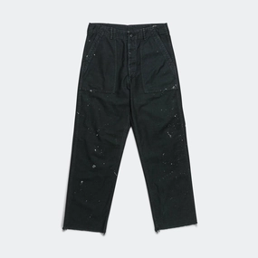 US Army Fatigue Pants x UP THERE (Regular Fit) - Black Stone Wash