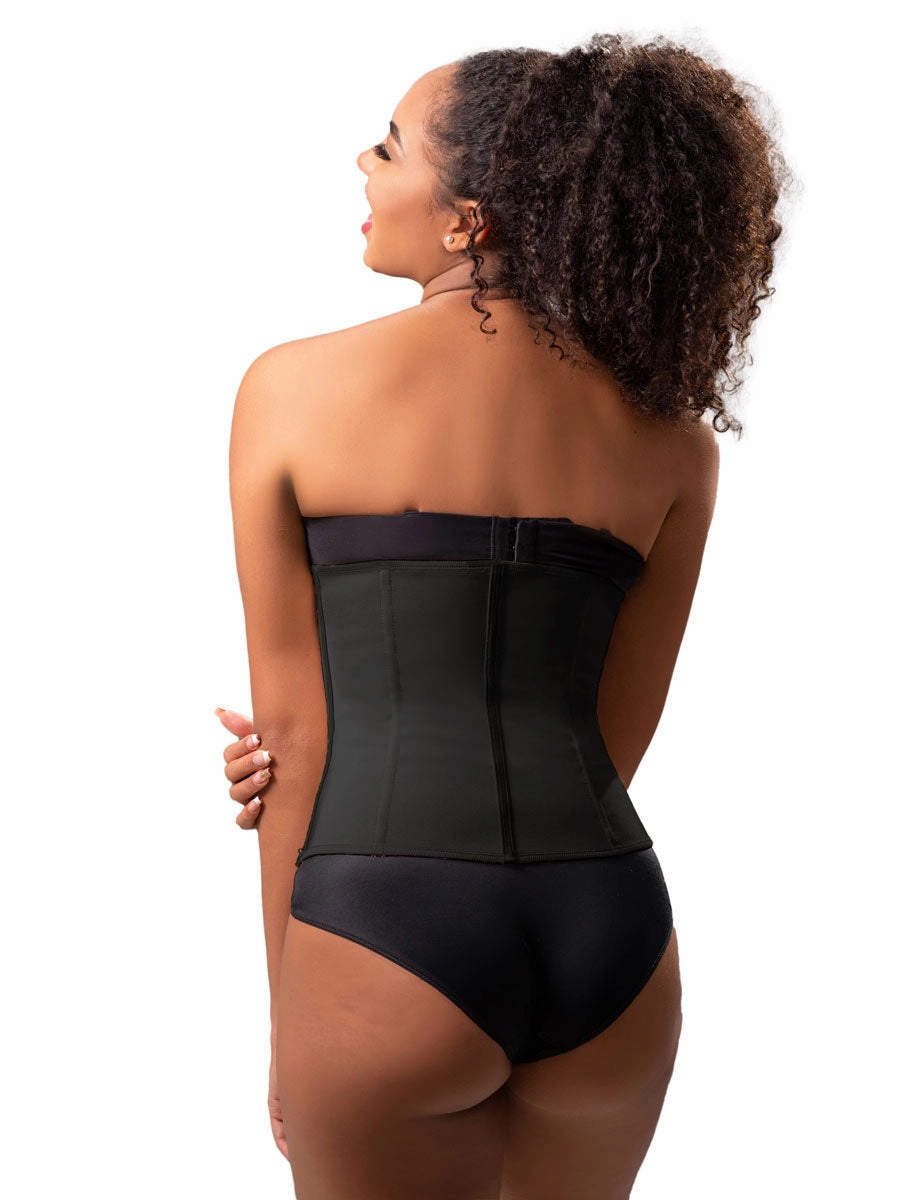 Vedette 403 Latex Underbust Strapless Shaping Cincher with Zipper panels