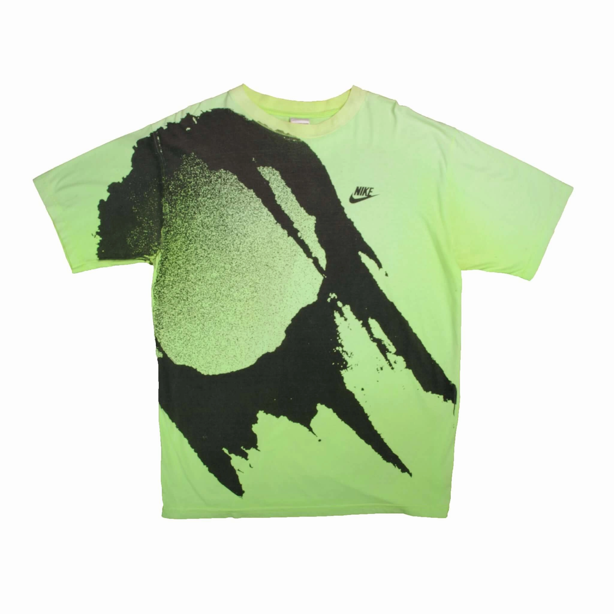 VINTAGE NIKE ALL OVER PRINT TENNIS TEE SHIRT 1987-1994 SIZE XL