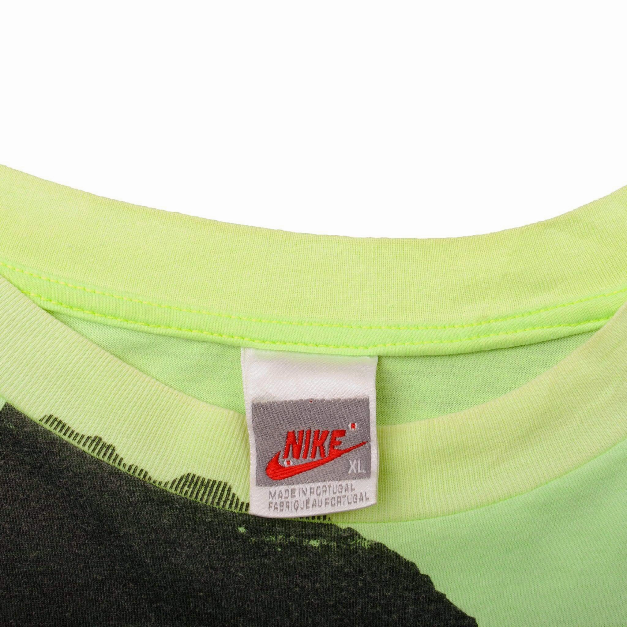 VINTAGE NIKE ALL OVER PRINT TENNIS TEE SHIRT 1987-1994 SIZE XL