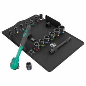Wera 8100 SB 12 Zyklop 16pc Metric Comfort Ratchet Set - 005530