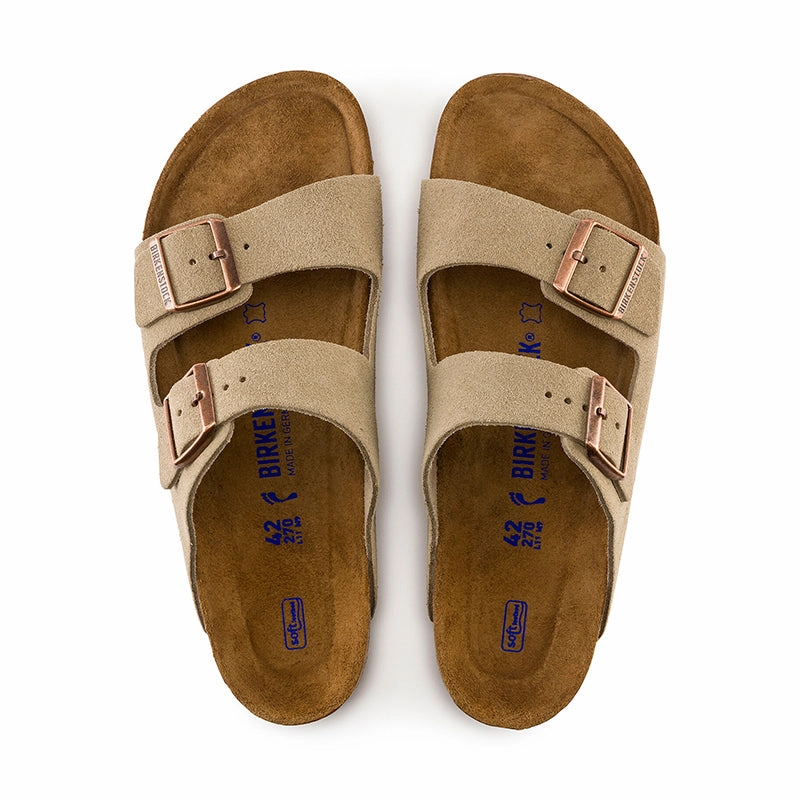 Women's Arizona Soft Footbed Taupe Suede