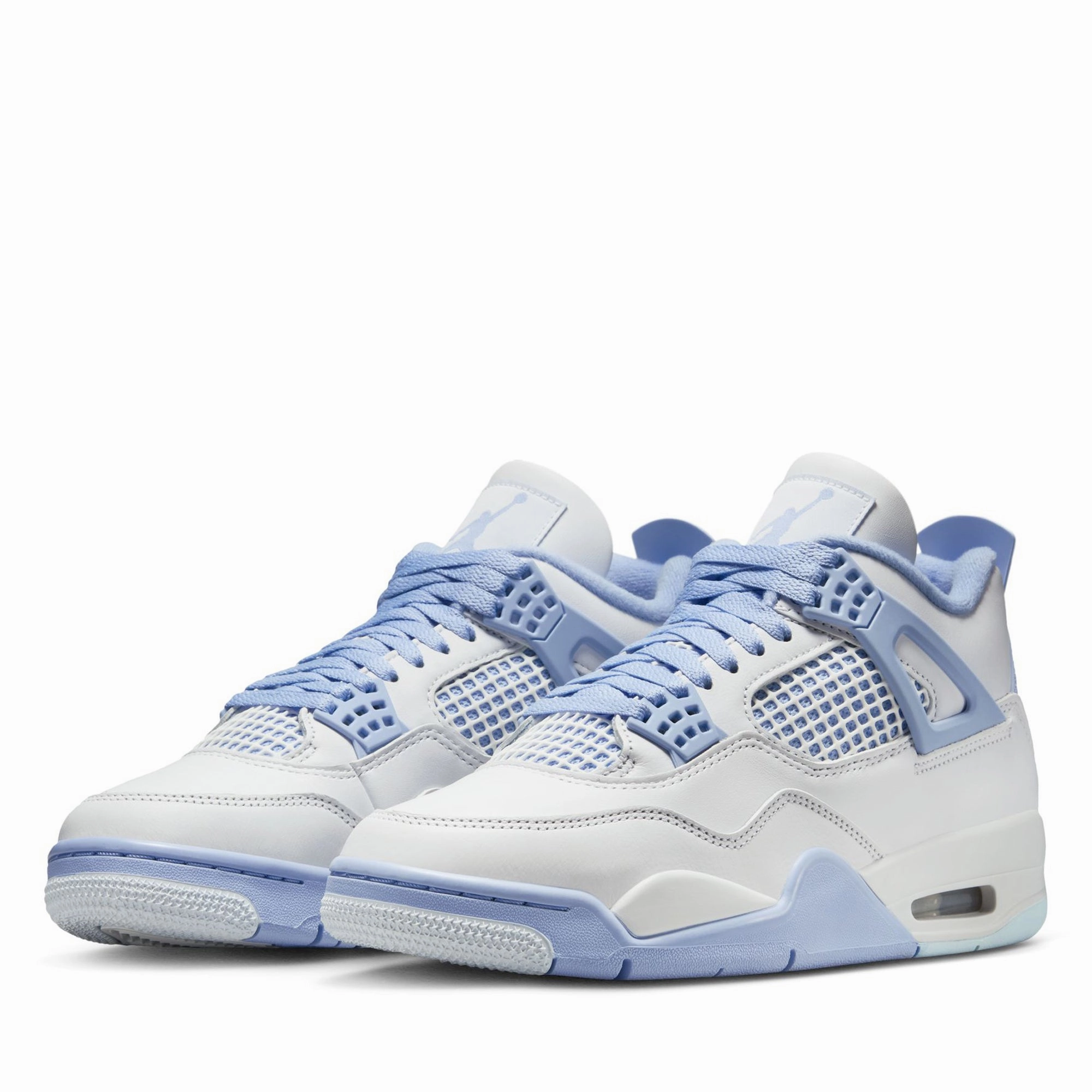 Women's Jordan 4 Retro - White/Aluminum