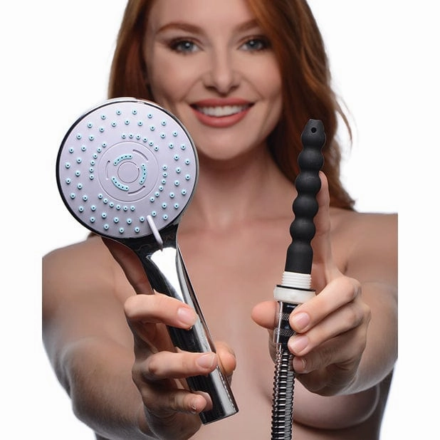 XR - CleanStream Discreet Shower Enema Set (Silver)